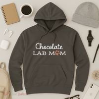Cute Chocolate Lab Mom Gift For Lovers Hoodie thumb 3