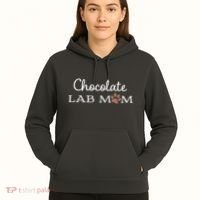 Cute Chocolate Lab Mom Gift For Lovers Hoodie thumb 5