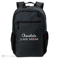 Cute Chocolate Lab Mom Gift For Lovers Backpack thumb 0