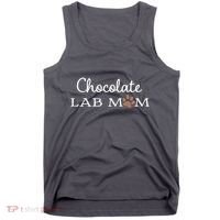 Cute Chocolate Lab Mom Gift For Lovers Tank Top thumb 0