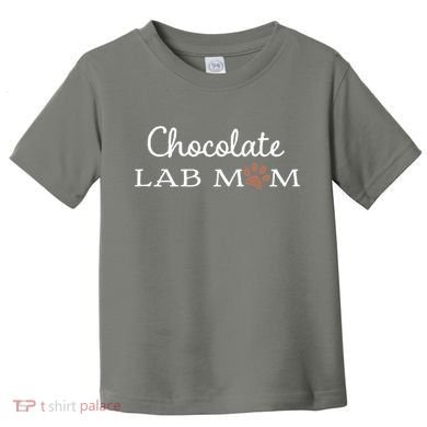 Cute Chocolate Lab Mom Gift For Lovers Toddler T-Shirt