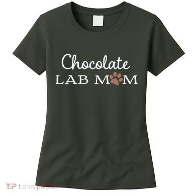 Cute Chocolate Lab Mom Gift For Lovers Women's T-Shirt