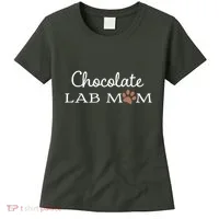 Cute Chocolate Lab Mom Gift For Lovers Women's T-Shirt thumb 0