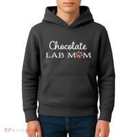 Cute Chocolate Lab Mom Gift For Lovers Kids Hoodie thumb 4