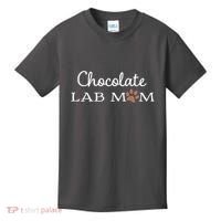 Cute Chocolate Lab Mom Gift For Lovers Kids T-Shirt thumb 0