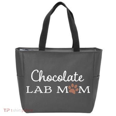 Cute Chocolate Lab Mom Gift For Lovers Tote Bag