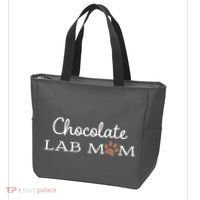 Cute Chocolate Lab Mom Gift For Lovers Tote Bag thumb 3