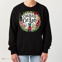 Childless Cat Ladies Against Fascism Women's Sweatshirt thumb 0