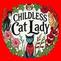 Childless Cat Ladies Against Fascism Santa Hat thumb 1