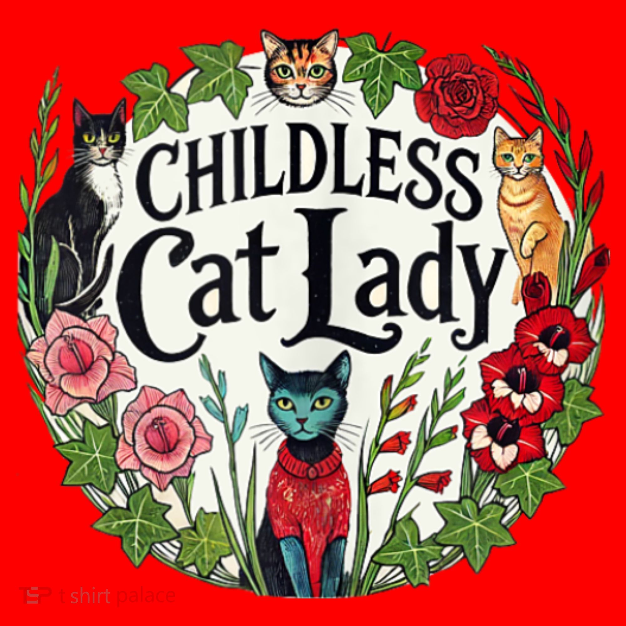 Childless Cat Ladies Against Fascism Santa Hat