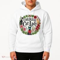 Childless Cat Ladies Against Fascism Hoodie thumb 2