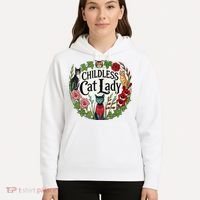 Childless Cat Ladies Against Fascism Hoodie thumb 5
