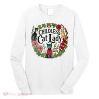 Childless Cat Ladies Against Fascism Long Sleeve Shirt thumb 0
