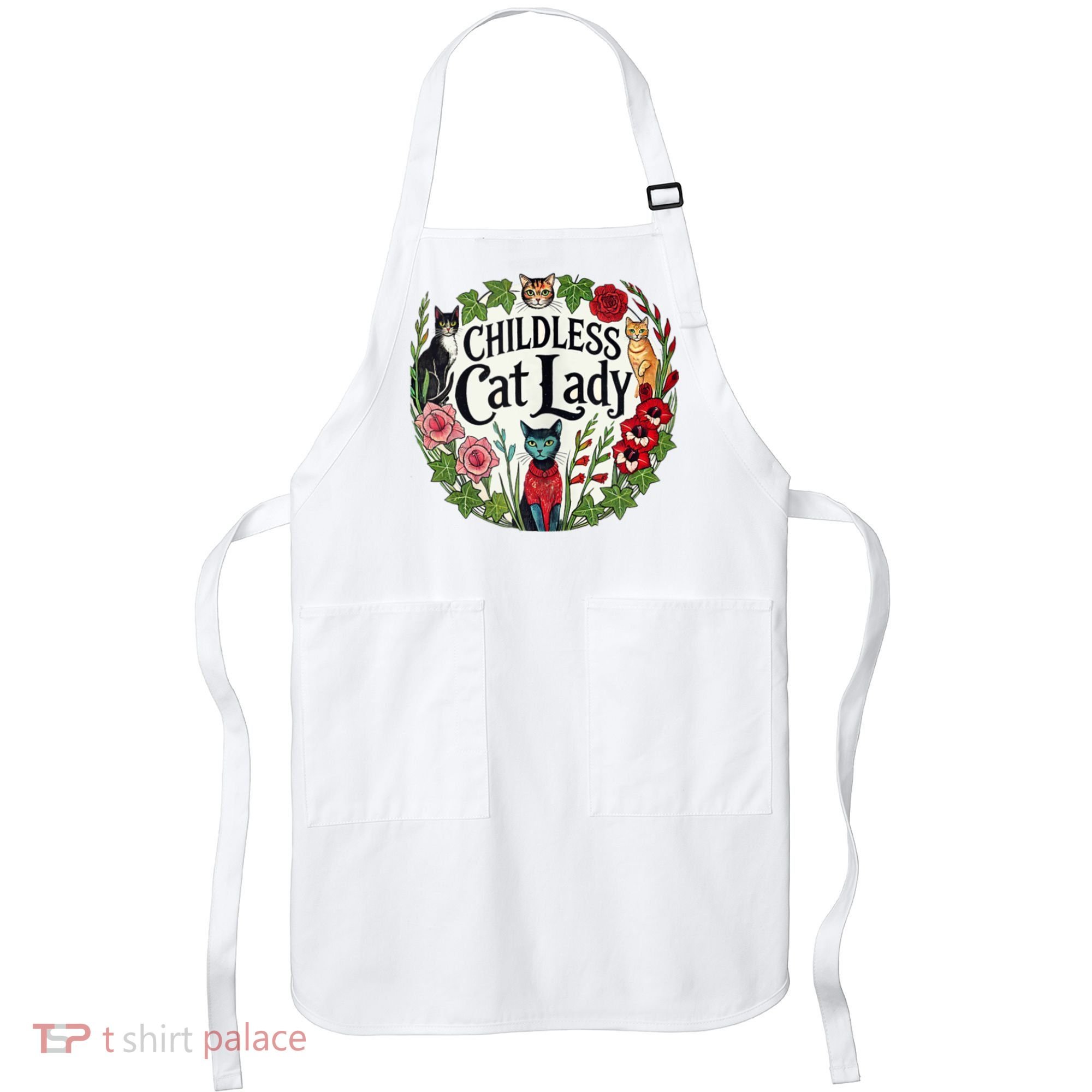 Childless Cat Ladies Against Fascism Apron