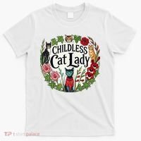 Childless Cat Ladies Against Fascism T-Shirt thumb 0