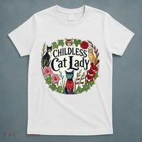 Childless Cat Ladies Against Fascism T-Shirt thumb 5