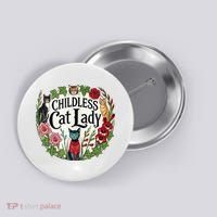 Childless Cat Ladies Against Fascism Button thumb 0