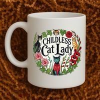 Childless Cat Ladies Against Fascism Coffee Mug thumb 2