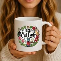 Childless Cat Ladies Against Fascism Coffee Mug thumb 3