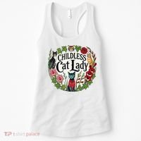 Childless Cat Ladies Against Fascism Women's Tank Top thumb 0