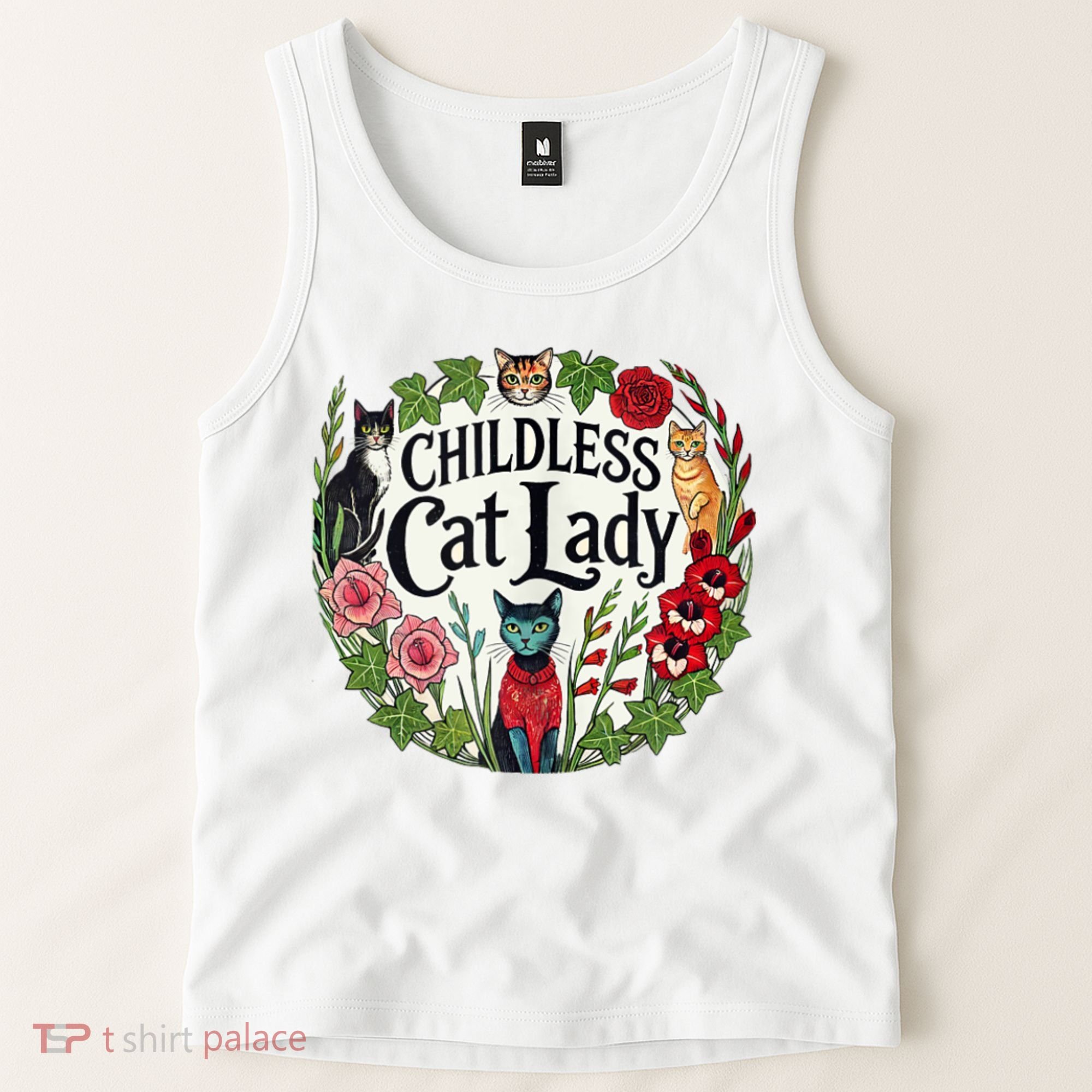 Childless Cat Ladies Against Fascism Tank Top