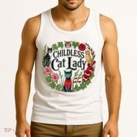 Childless Cat Ladies Against Fascism Tank Top thumb 3