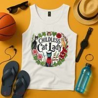 Childless Cat Ladies Against Fascism Tank Top thumb 4