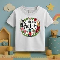 Childless Cat Ladies Against Fascism Toddler T-Shirt thumb 3