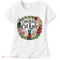 Childless Cat Ladies Against Fascism Women's T-Shirt thumb 0