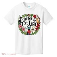 Childless Cat Ladies Against Fascism Kids T-Shirt thumb 0