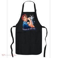 Childless Cat Ladies Vote Rosie The Riveter Gift Apron thumb 0