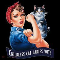 Childless Cat Ladies Vote Rosie The Riveter Gift Coffee Mug thumb 5