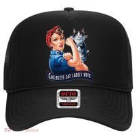 Childless Cat Ladies Vote Rosie The Riveter Gift Hat thumb 0