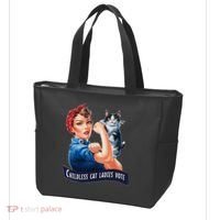 Childless Cat Ladies Vote Rosie The Riveter Gift Tote Bag thumb 3