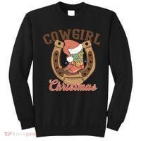Cowgirl Christmas Lights Boots Funny Xmas Lights Gift Sweatshirt thumb 0