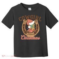 Cowgirl Christmas Lights Boots Funny Xmas Lights Gift Toddler T-Shirt thumb 0