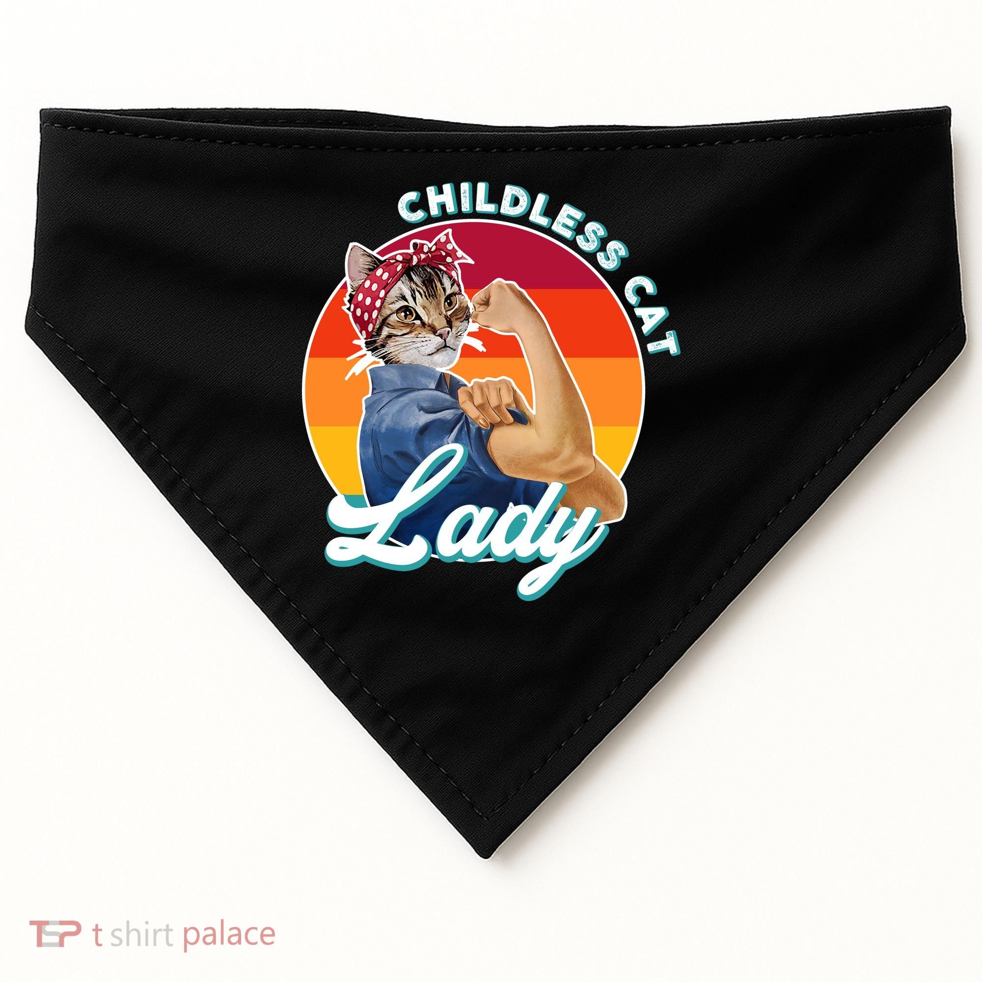 Childless Cat Lady USA-Made Doggie Bandana