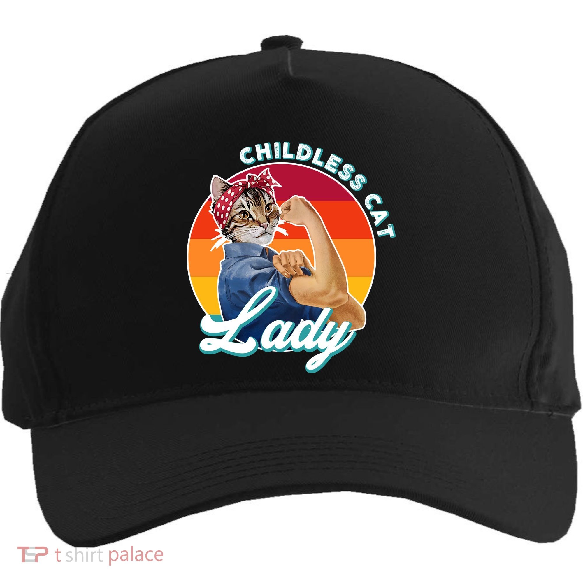Childless Cat Lady Five-Panel Snapback Cap