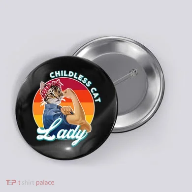 Childless Cat Lady Button