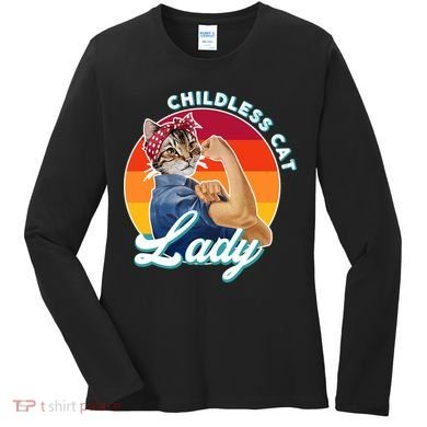 Childless Cat Lady Women's Long Sleeve Shirt