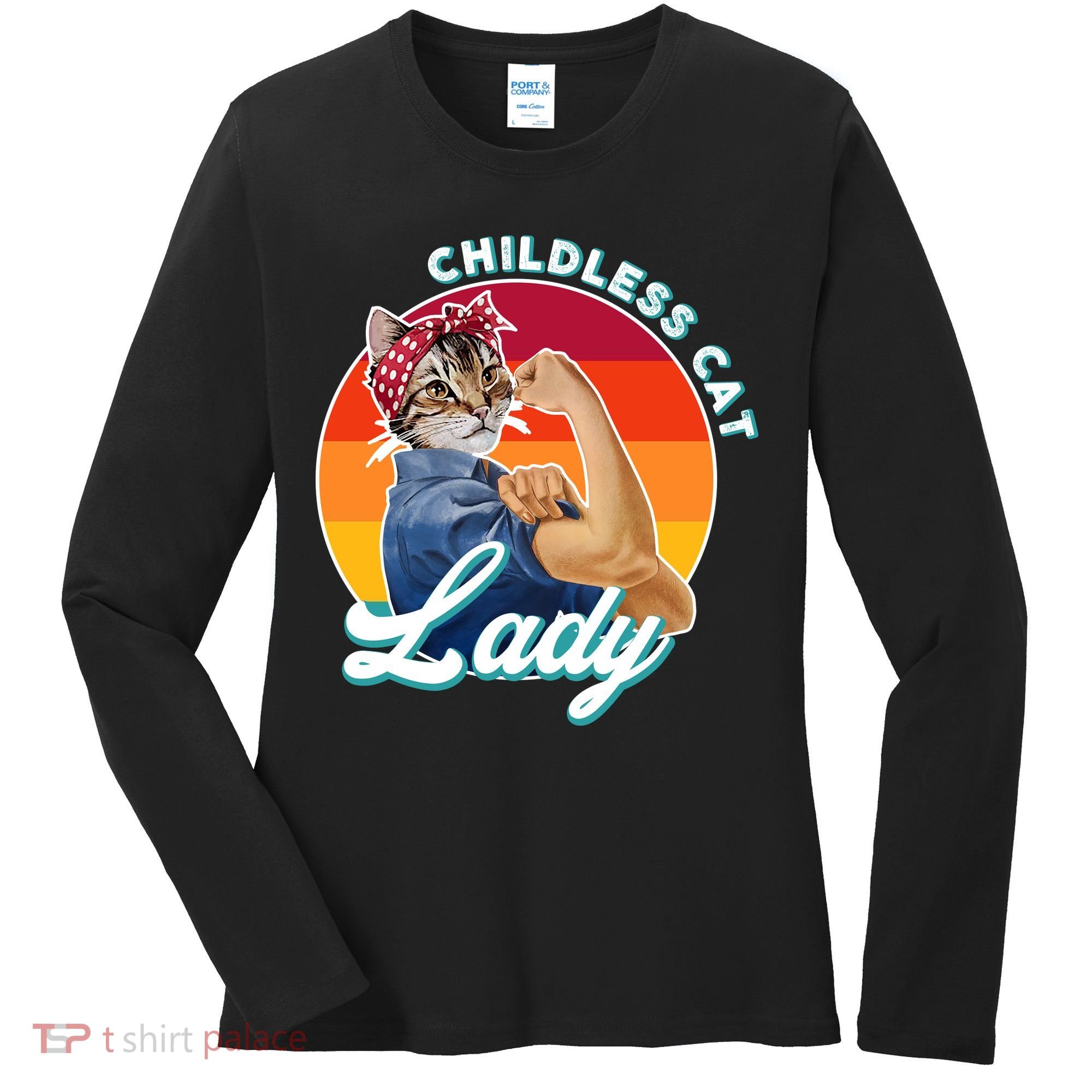 Childless Cat Lady Women's Long Sleeve Shirt