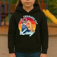 Childless Cat Lady Kids Hoodie thumb 3
