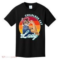 Childless Cat Lady Kids T-Shirt thumb 0