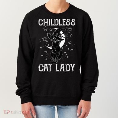 Childless Cat Lady Halloween Cat Women's Sweatshirt