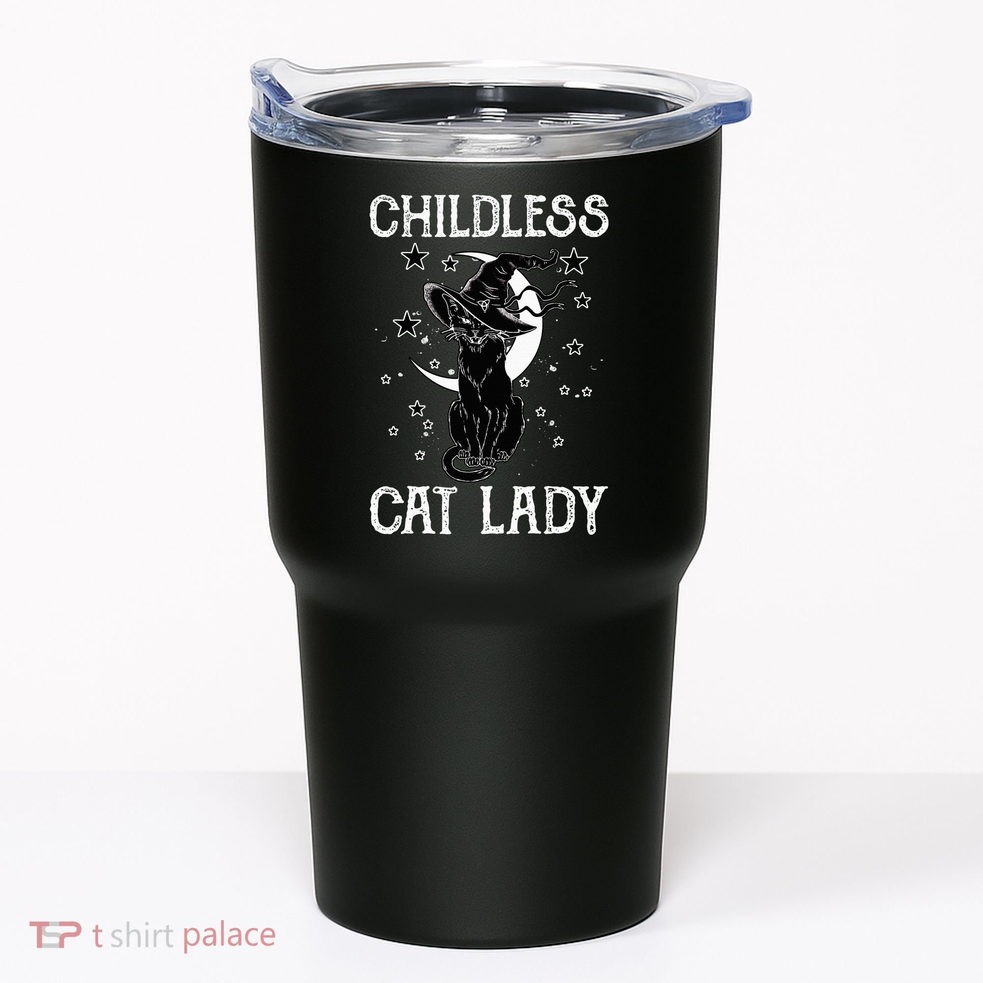 Childless Cat Lady Halloween Cat Tumbler