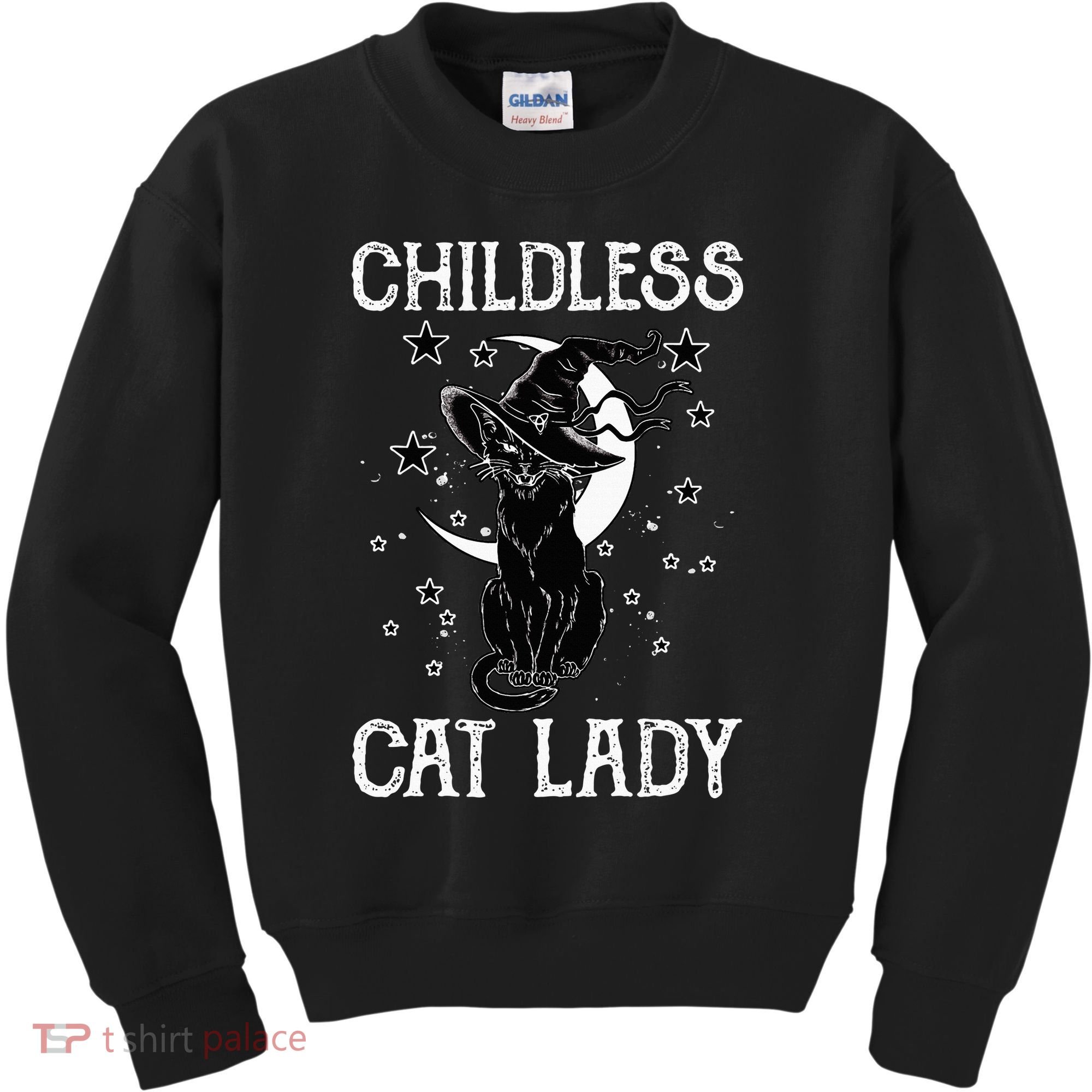 Childless Cat Lady Halloween Cat Kids Sweatshirt