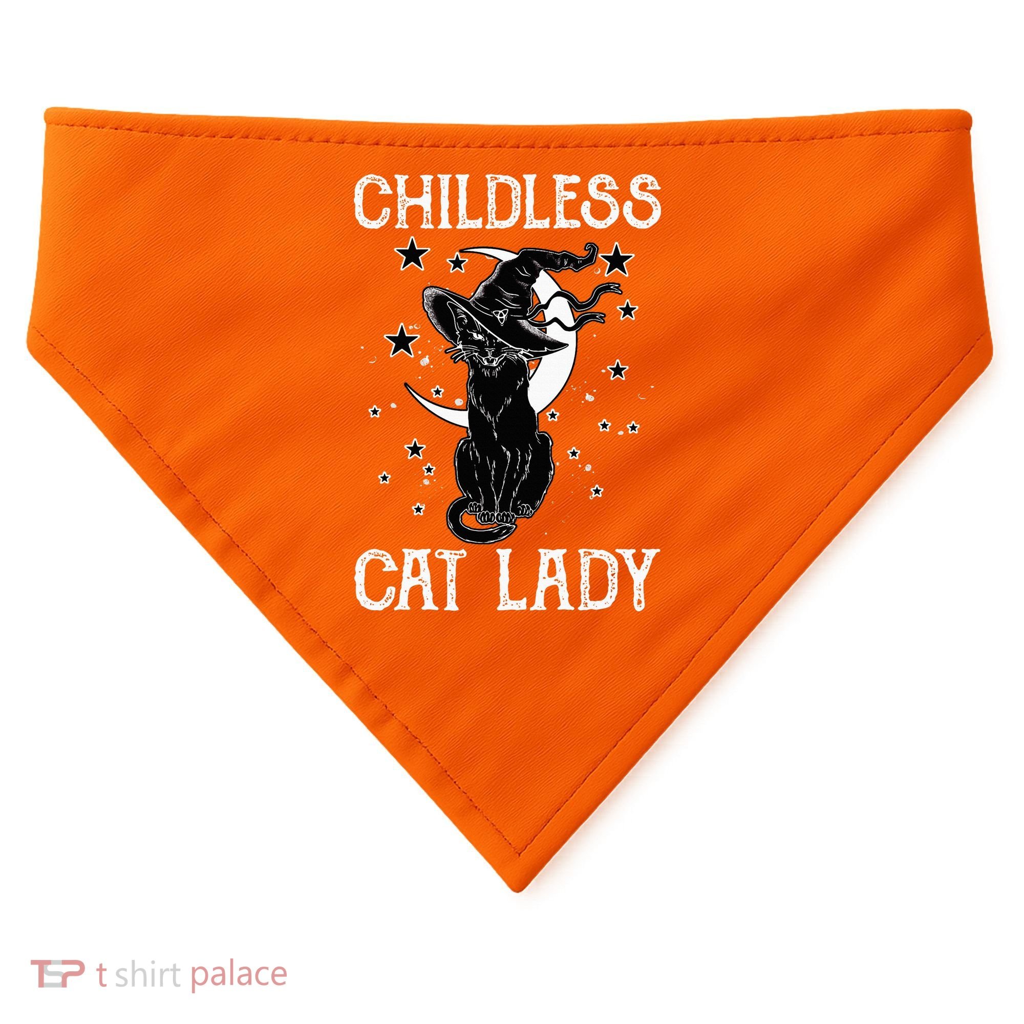 Childless Cat Lady Halloween Cat USA-Made Doggie Bandana