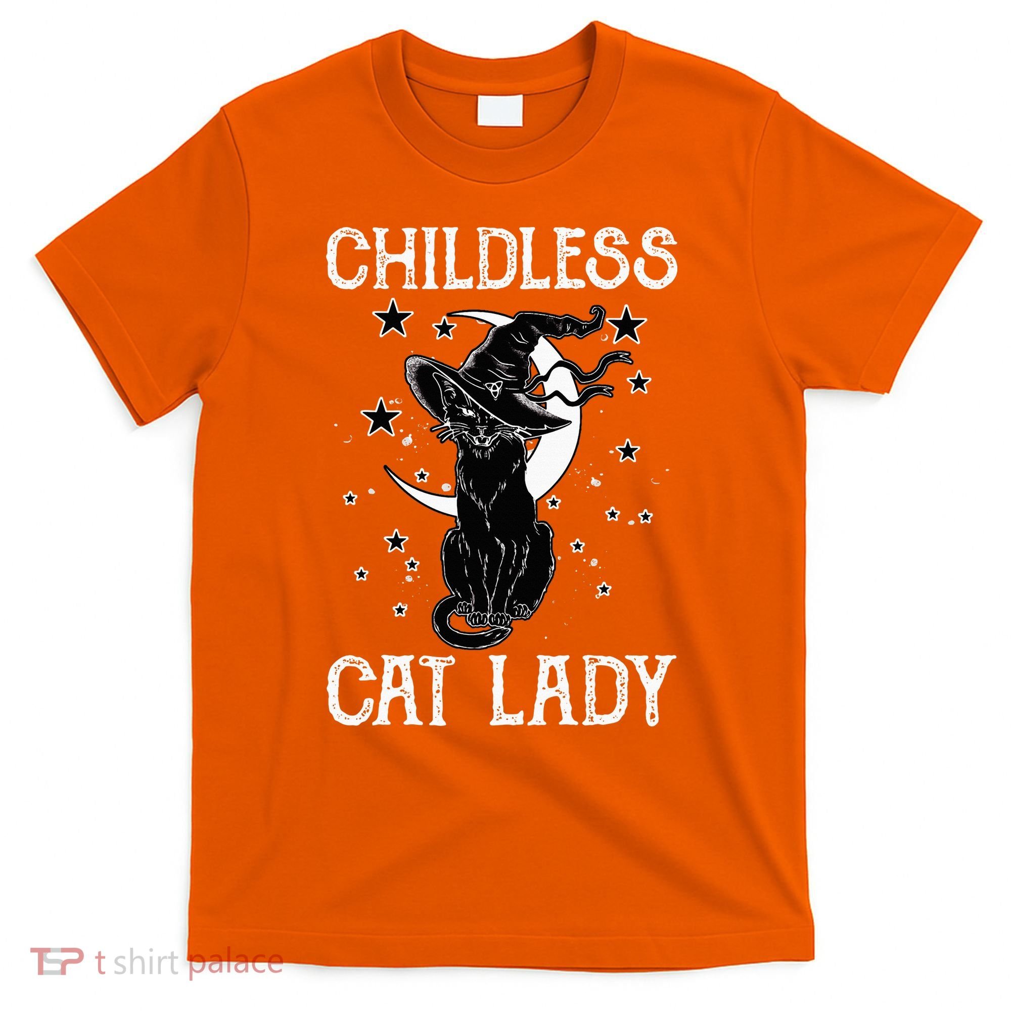 Childless Cat Lady Halloween Cat T-Shirt