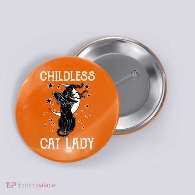 Childless Cat Lady Halloween Cat Button