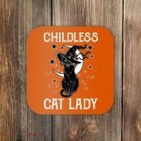 Childless Cat Lady Halloween Cat Coaster thumb 0